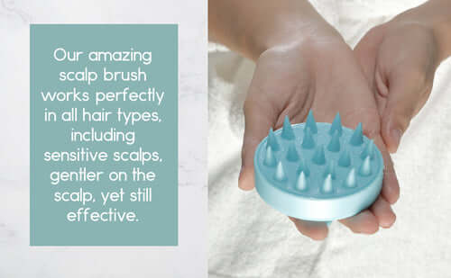 Hair Scalp Massager for scalp massage benefits, designed for all hair types including sensitive scalps, effective and gentle.