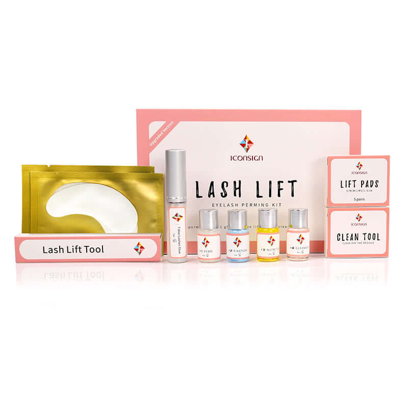 Iconsign Lash Lift Eyelash Perming Kit with lifting pads and treatment solutions