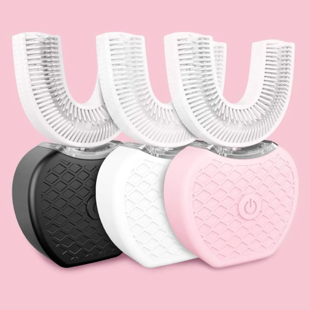 U-shape electric toothbrush in three color options