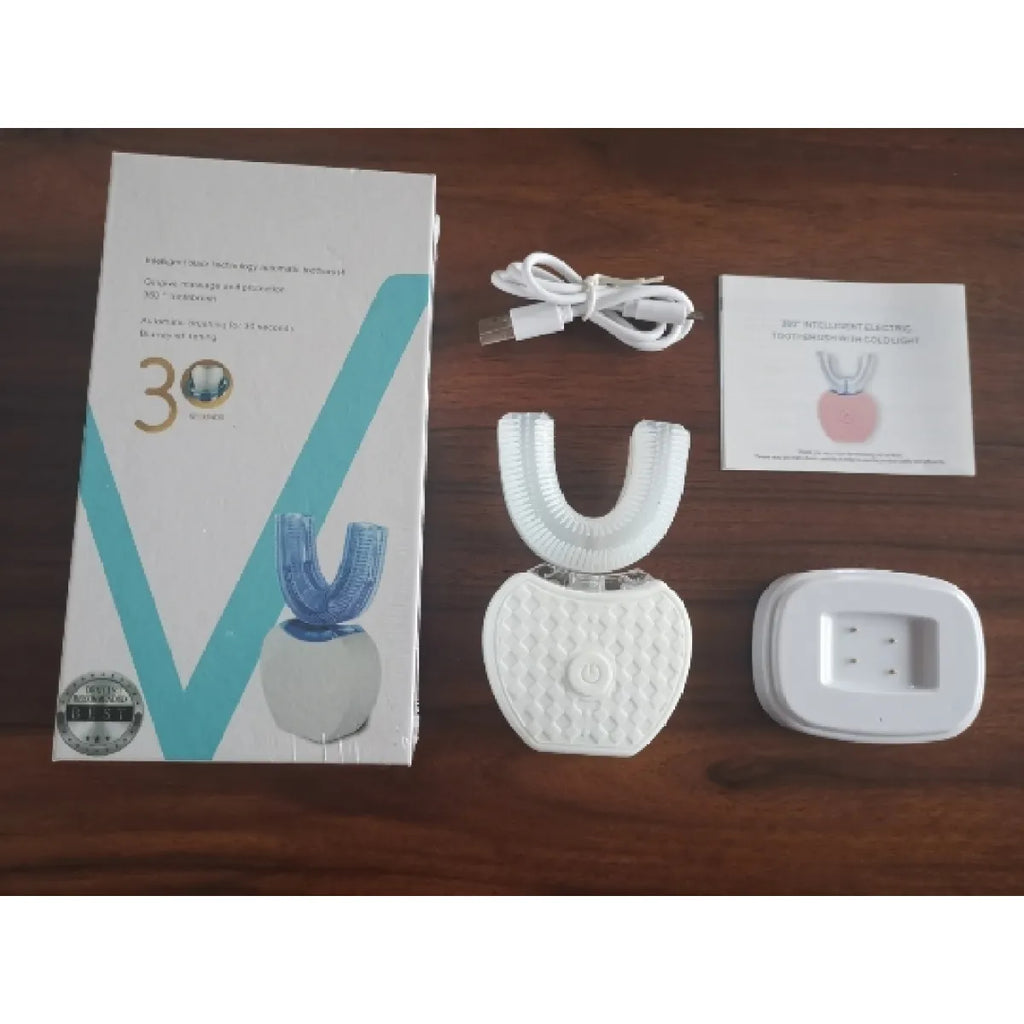 What's included with the U-shape electric toothbrush